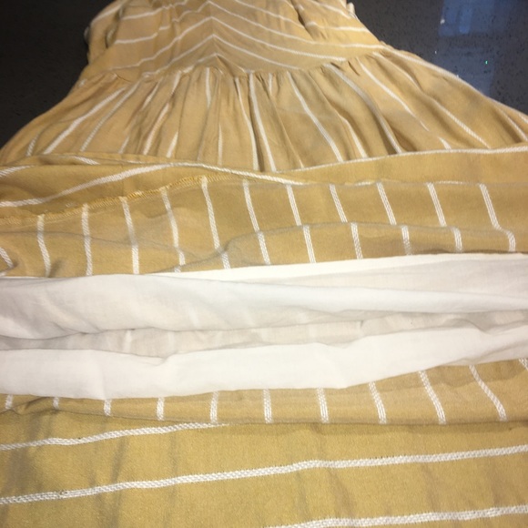 Yellow striped summer dress - Picture 4 of 4